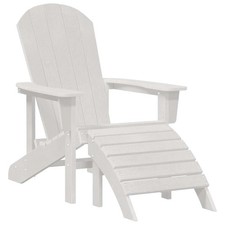 Adirondack Chair HDPE Garden Seating Outdoor Furniture Deck Patio Lawn  vidaXL