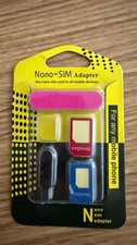 Nano to standard SIM card adapter Micro to standard SIM adapter kit