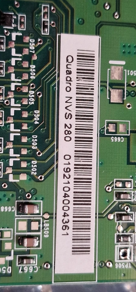 PNY VCQ4280NVS DUAL MONITOR NVIDIA QUADRO 280 NVS P111 64MB AGP GRAPHICS CARD - Image 2 of 4