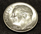 1946-P Roosevelt Dime CU BU 90 % Silver US Coin