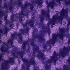 Minky PURPLE Rosebud soft cuddle fabric by the yard