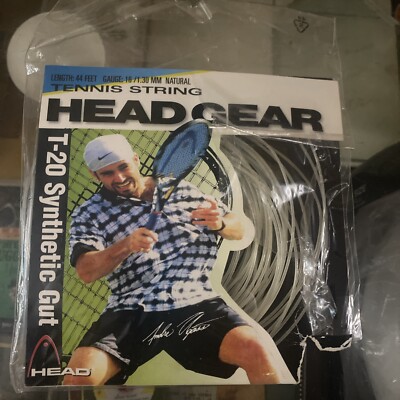 Vintage 1996 Unopened Andre Agassi HEADGEAR Racket String READ | eBay