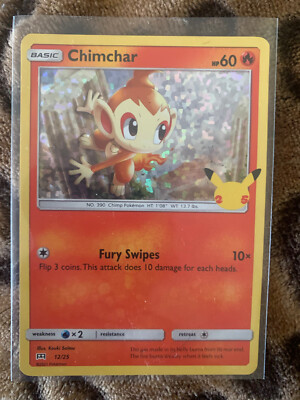 Chimchar McDonalds Pokemon Promo HOLO Card 12/25 - 25th Anniversary Pokmon TCG | eBay Chimchar McDonalds Pokemon Promo HOLO Card 12/25 - 25th Anniversary Pokmon TCG | eBay
