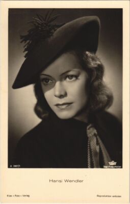 Old postcard AK Hansi Wendler FILM STARS (1093564)