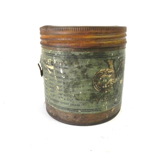 VINTAGE VICTOR SHIM STOCK CONTAINER W/ SOME CONTENTS LEFT 1910's 1920's ERA USED - Picture 3 of 6