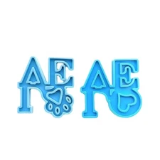 Love Dog Paw Keychains Mold DIY Epoxy Craft Necklace Keychain Jewelry Mold