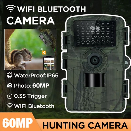 60MP/4K Wildkamera WLAN mit Nachtsicht Bewegungsmelder 940nm Bluetooth APP Handy - Bild 10 von 15