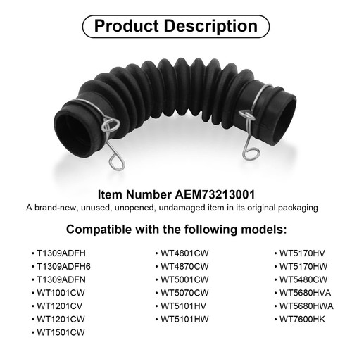 Washer Washing Machine Drain Hose - for LG AEM73213001 - Picture 7 of 9