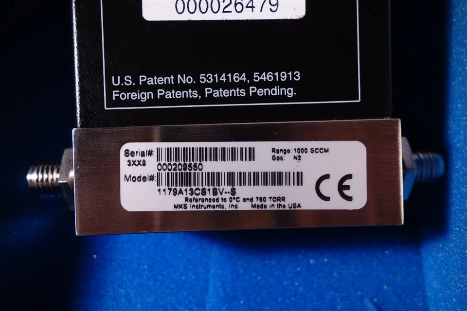 MKS Mass-Flo Controller 1179A13CS1BV..S 1000SCCM N2  - Image 3 of 3