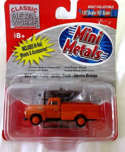 MINI METAL 30216 54 FORD F-350 CAMIÓN UTILITARIO OMAHA NARANJA NUEVO | Zustand: New