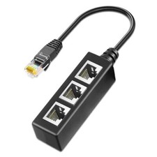 RJ45 Ethernet Splitter 1 to 3, Gigabit Ethernet Switch, Starlink Ethernet 