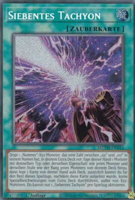 Siebentes Tachyon MZTM-DE016 Secret Rare Maze of the Master Yugioh Deutsch