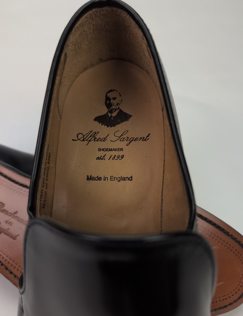 NEW ALFRED SARGENT Men's Sz US 10D UK 9D KENNEDY Black NEW ALFRED SARGENT Men's Sz US 10D UK 9D KENNEDY Black