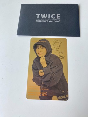 twice  チェヨン ゴールド トレカ adlv twice adlv event rare gold card photocard photo sana mina momo