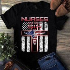 Camiseta de regalo Nurses Got Your Six American Nurse Flag