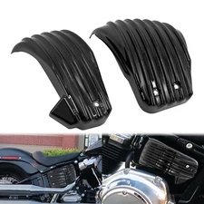 Black Battery Side Fairing Left Right Cover For Harley Softail Street Bob 18-23