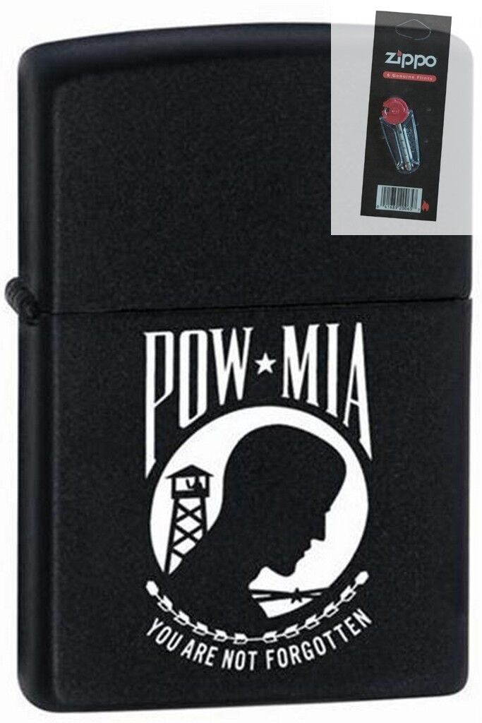 Zippo 218 pow mia Lighter + FLINT PACK