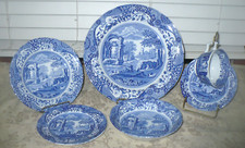 SPODE BLUE ITALIAN 6 PC PLACE SETTING S 