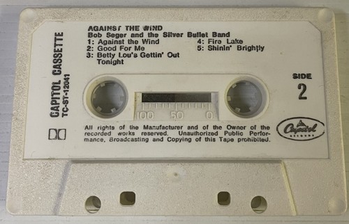 Bob Seger & The Silver Bullet Band Against The Wind Music Cassette Tape 1980 - Picture 8 of 24