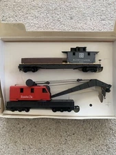 Tyco Ho scale Operating Crane Car, Boom Tender original box