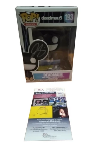 🔥Funko POP! Rocks: Deadmau5 Signed JSA COA RARE #193 EDM DJ Joel Zimmerman