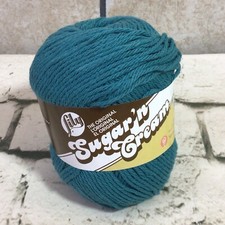 Lily Sugar 'N Cream Super Size Solid Yarn Medium Gauge 100 Cotton 4 oz Teal