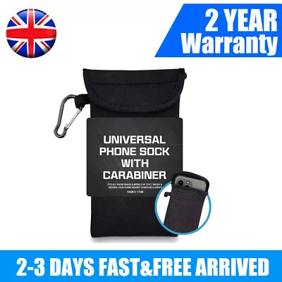 6.7" Neoprene Cell Phone Case Cover Holster + Belt Loop Hook Pouch Bag Universal
