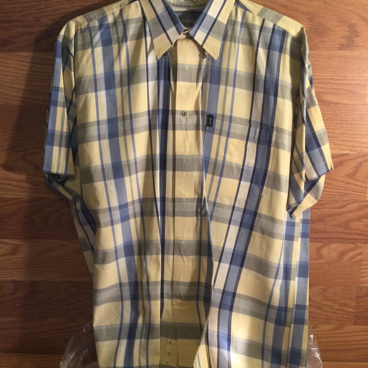 izod short sleeve dress shirts Men's IZOD Short Sleeve Chambray Button-Down Shirt, Size: XXL, Potters Clay