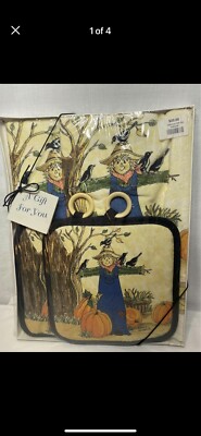 THANKSGIVING KITCHEN GIFT SET (4 PC) FALL WINTER DECORATION