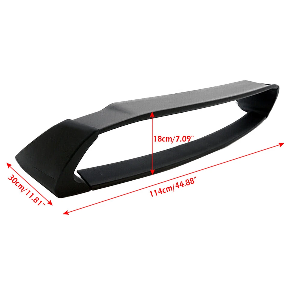 For 11- 16 2nd Gen Scion TC Unpainted Black ABS Plastic Rear Trunk Wing Spoiler Foto 4 de 4