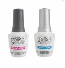 Harmony Gelish Top it off/ Foundation/ Top Base Duo LED/ UV Soak Off - Pick 1
