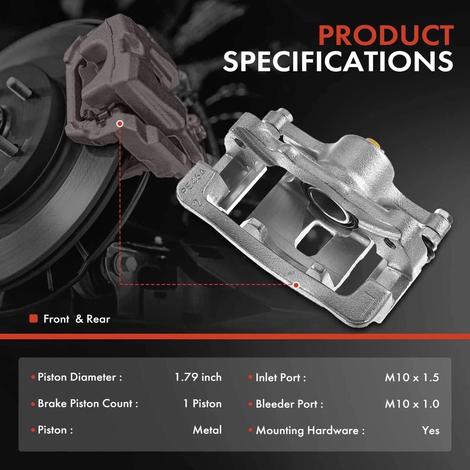 Par de pinzas de freno de disco traseras con soporte para Hummer H3 2006 2007 2008-2010 H3T Foto 2 de 4