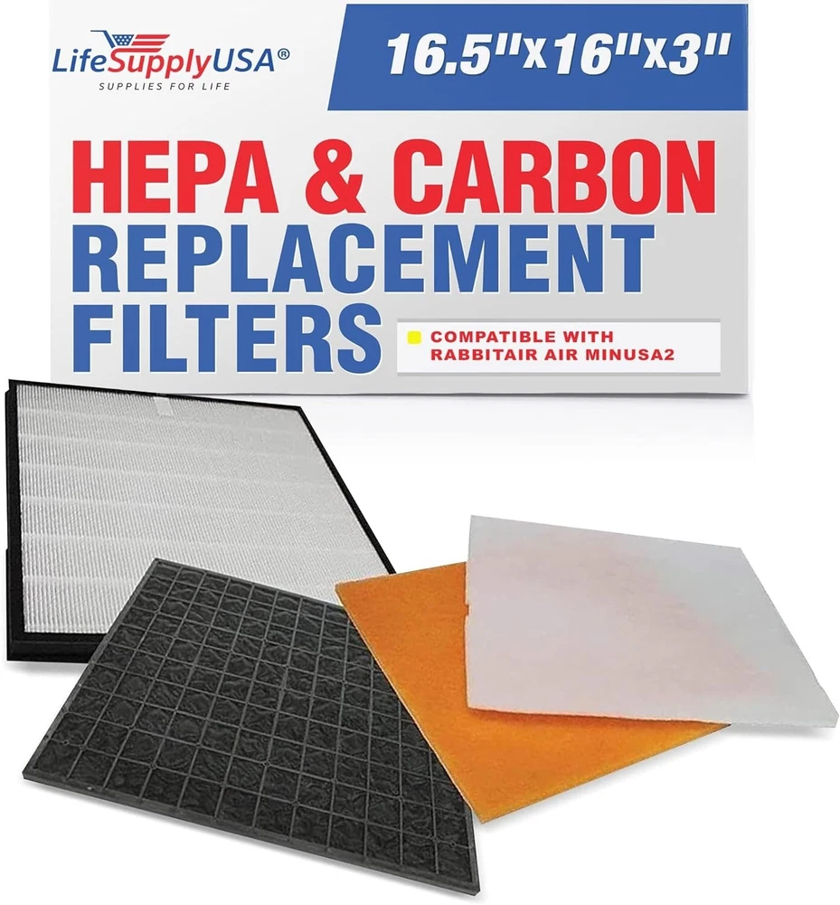 Air Purifier Filter Kit - Compatible with RabbitAir MinusA2 SPA-700A & SPA-780A