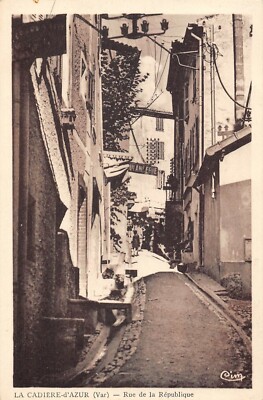 Carte Postale Ancienne CPA 83 – La Cadière D'Azur – Rue De La République – Début 1900