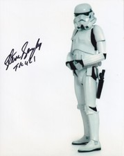 STEPHEN BAYLEY signed Autogramm 20x25cm STAR WARS in Person autograph COA