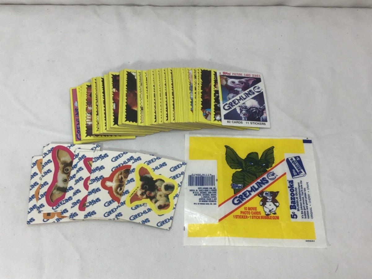 1984 Topps Gremlins Movie Complete Card Set / Stickers 82+11 Total