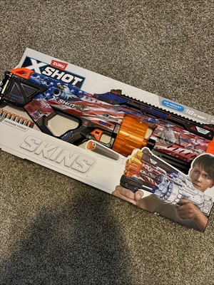 Zuru X-Shot Skins Last Stand Auto-Rotating Barrel Dart Blaster Defense Force NEW