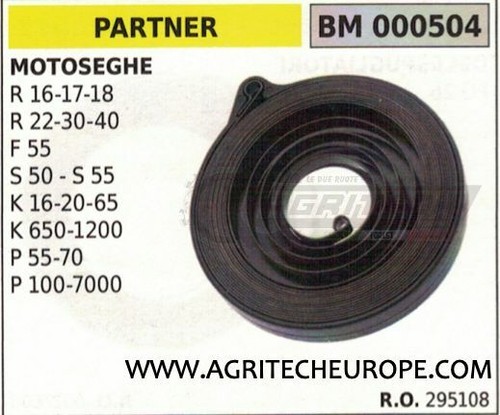 295108 Resorte Arrancador De Completo Motosierra Partner S50 S55 K16 K20 K65 eBay