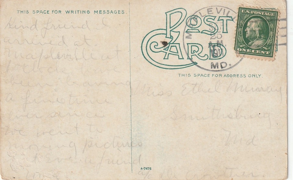 Hagerstown MD POST OFFICE 1911 Vintage Postcard eBay
