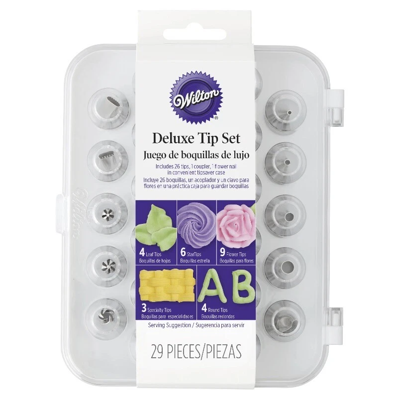 Wilton Deluxe Decorating Tip Set, 29-Piece, Stainless Steel and Plastic - Image 2 of 4