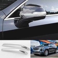 For Cadillac Xt4 2019-2023 Abs Chrome Rear View Mirror Anti-scratch Strip 2pcs For Cadillac Xt4 2019-2023 Abs Chrome Rear View Mirror Anti-scratch Strip 2pcs