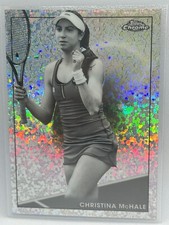 Christina McHale Black and White Mini-Diamond Refractor 2021 Topps Chrome # 45