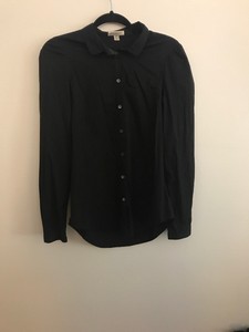 burberry black button up