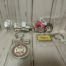 Krispy Kreme Doughnuts Keychains Lot Hot Now Pink Sprinkles In Original Packages
