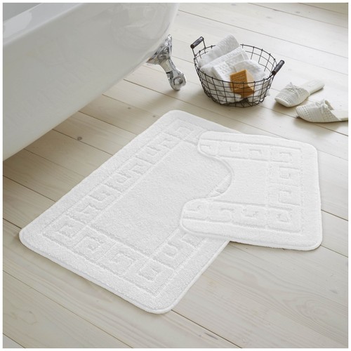MEMORY LOOP BATH MAT SET PEDESTAL NON SLIP SUPER SOFT TOILET BATHROOM RUG 2PC - Picture 307 of 341