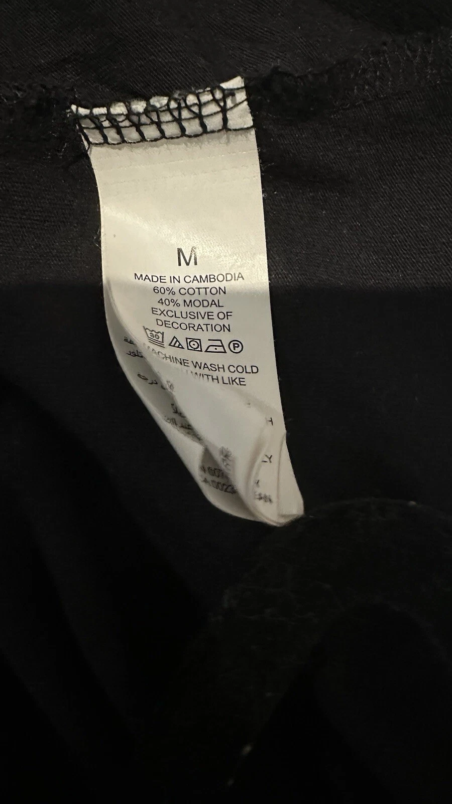 Camicia da notte Kate Spade nera per favore non disturbare rosa (2) taglia M