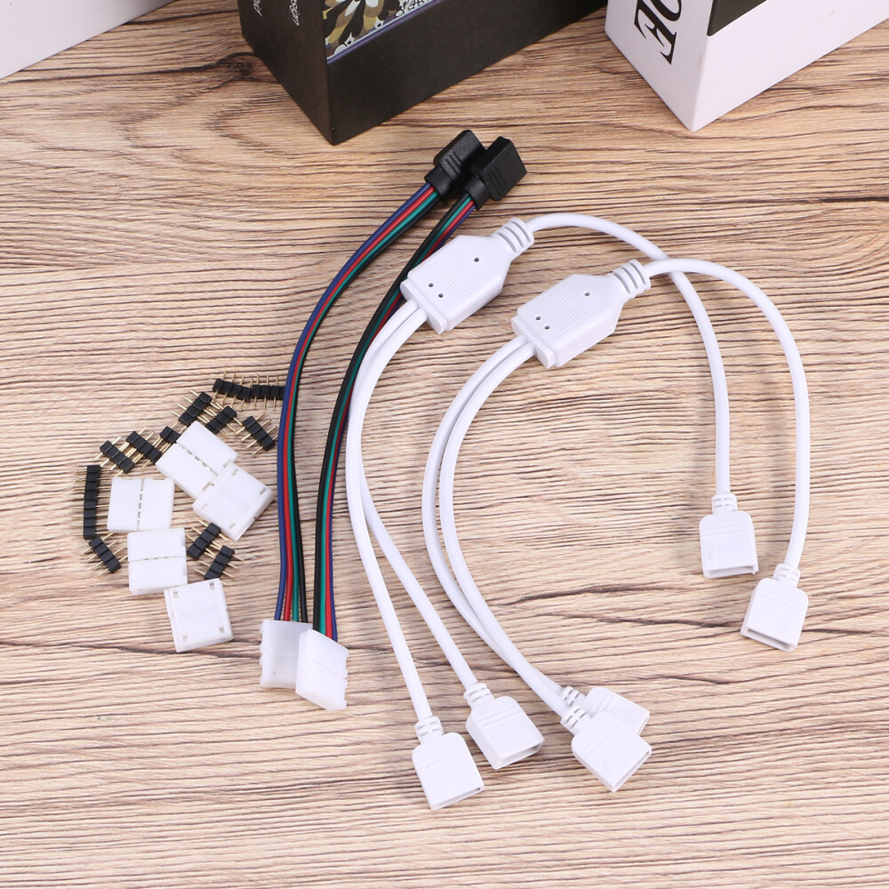 10MM LED Weld-Free Strip Lamp Connectors - Set of 10