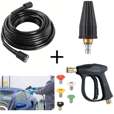 #ad #ad 50FT pressure cleaning hose1 4 quot;pressure cleaning gunturbine rotating nozzle $8.69