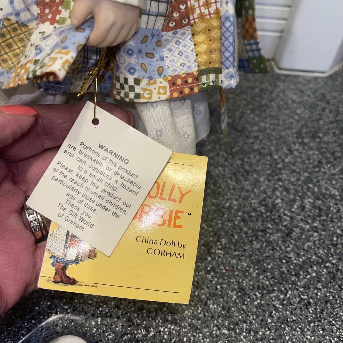 Vtg 1983 Holly Hobbie China Doll By Gorham Porcelain Musical Make