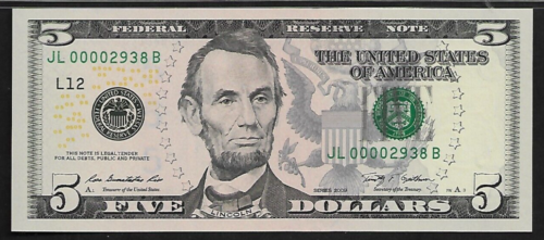 US 5 Dollars 2009 PMG 68 EPQ UNC Fr #1994L FRN San Francisco Rios/Geithner/FW - Picture 3 of 4